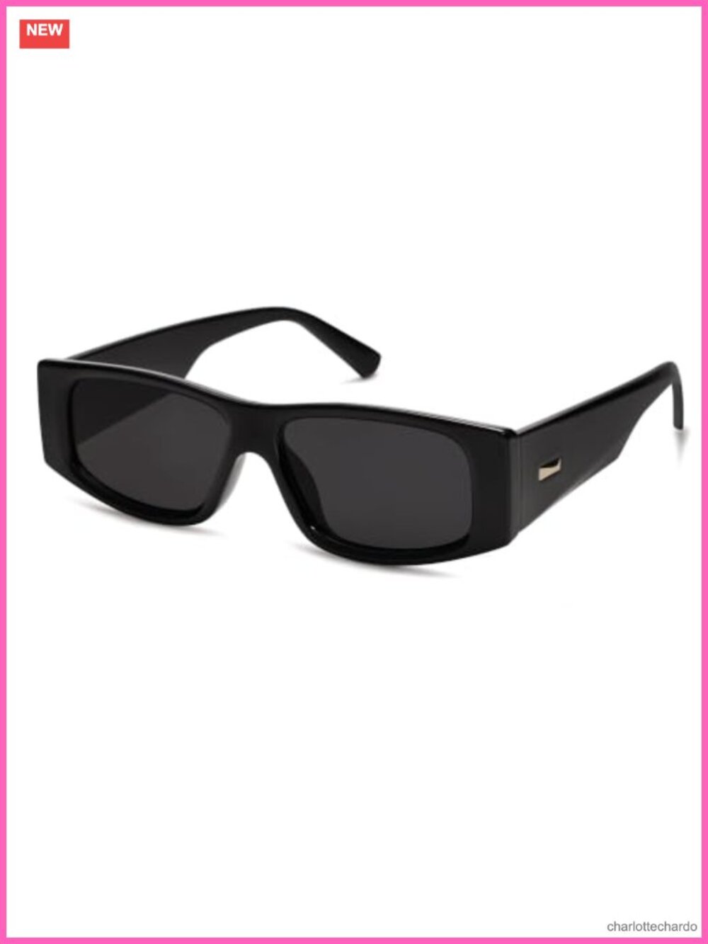 Trendy Y2K Polarized Rectangle Rave Sunglasses for Women
